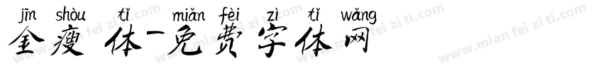 金瘦 体字体转换
